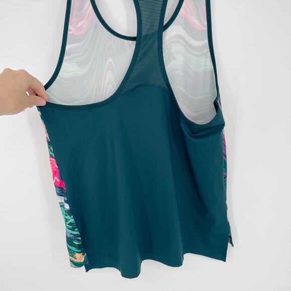 Under Armour Youth Size XL Heat Gear Racerback Marble Swirl Colorful Tank Top - Picture 4 of 5